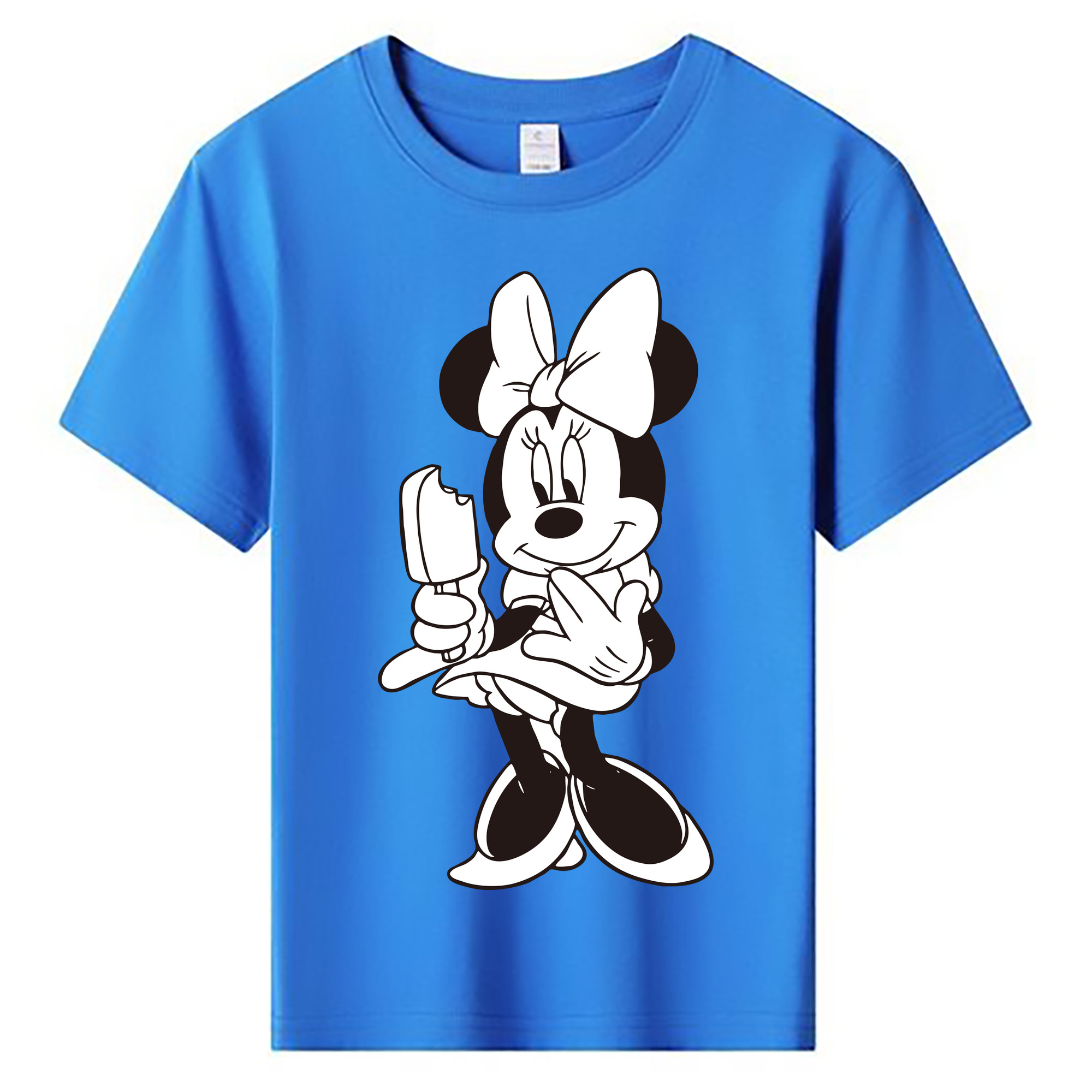 ミッキーマウス Mickey Mouse 綿100％キッズTシャツ（フロントプリント）